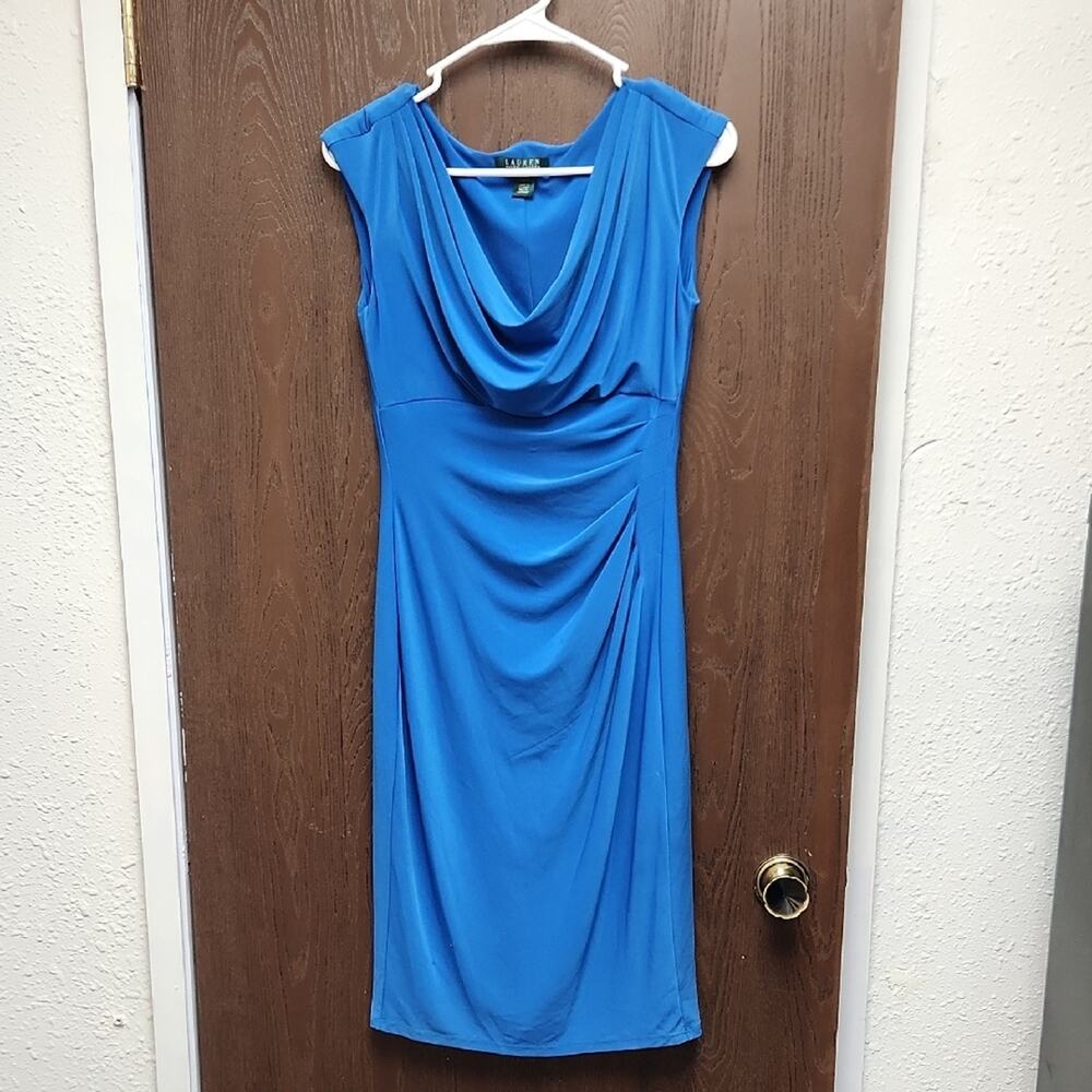 Ralph Lauren Vibrant Blue Midi Dress